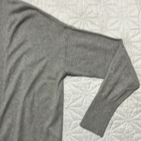 Massimo Dutti silk and cotton longline cardigan grey size XS New - Picture 4 of 8